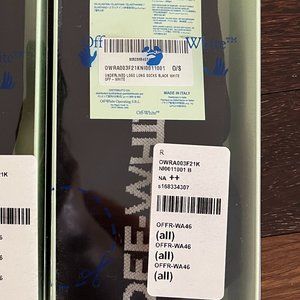 Off-White Black long socks